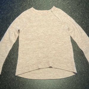 ABERCROMBIE AND FITCH ZIPPER SWEATER BLUSH Size S